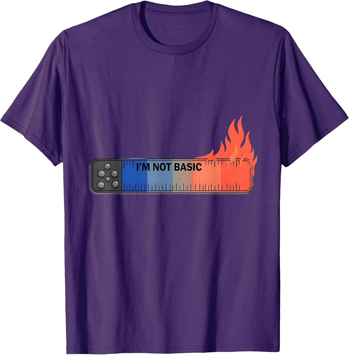 I'm Not Basic Funny Chemistry Science Nerd Humor T-Shirt - Purple