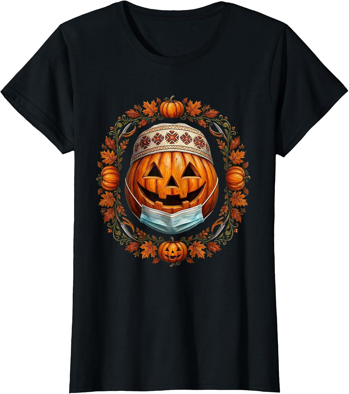 Halloween Surgeon Jack-O-Lantern Underscrub T-Shirt - Black