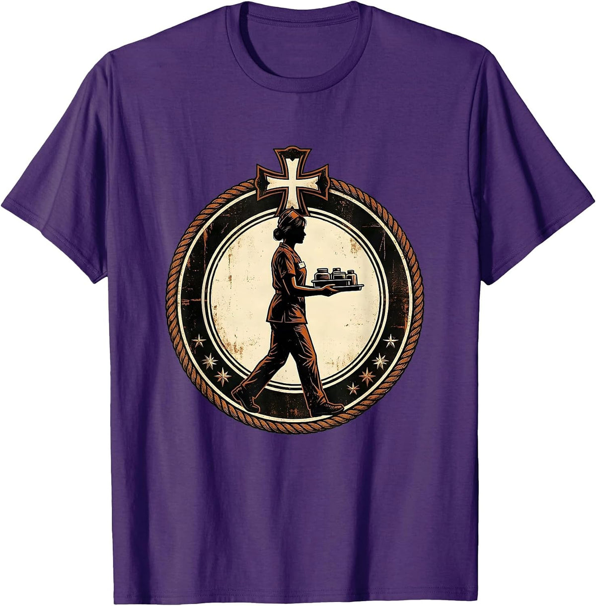 Medical Assistant On The Go Graphic Design T-Shirt - Purple