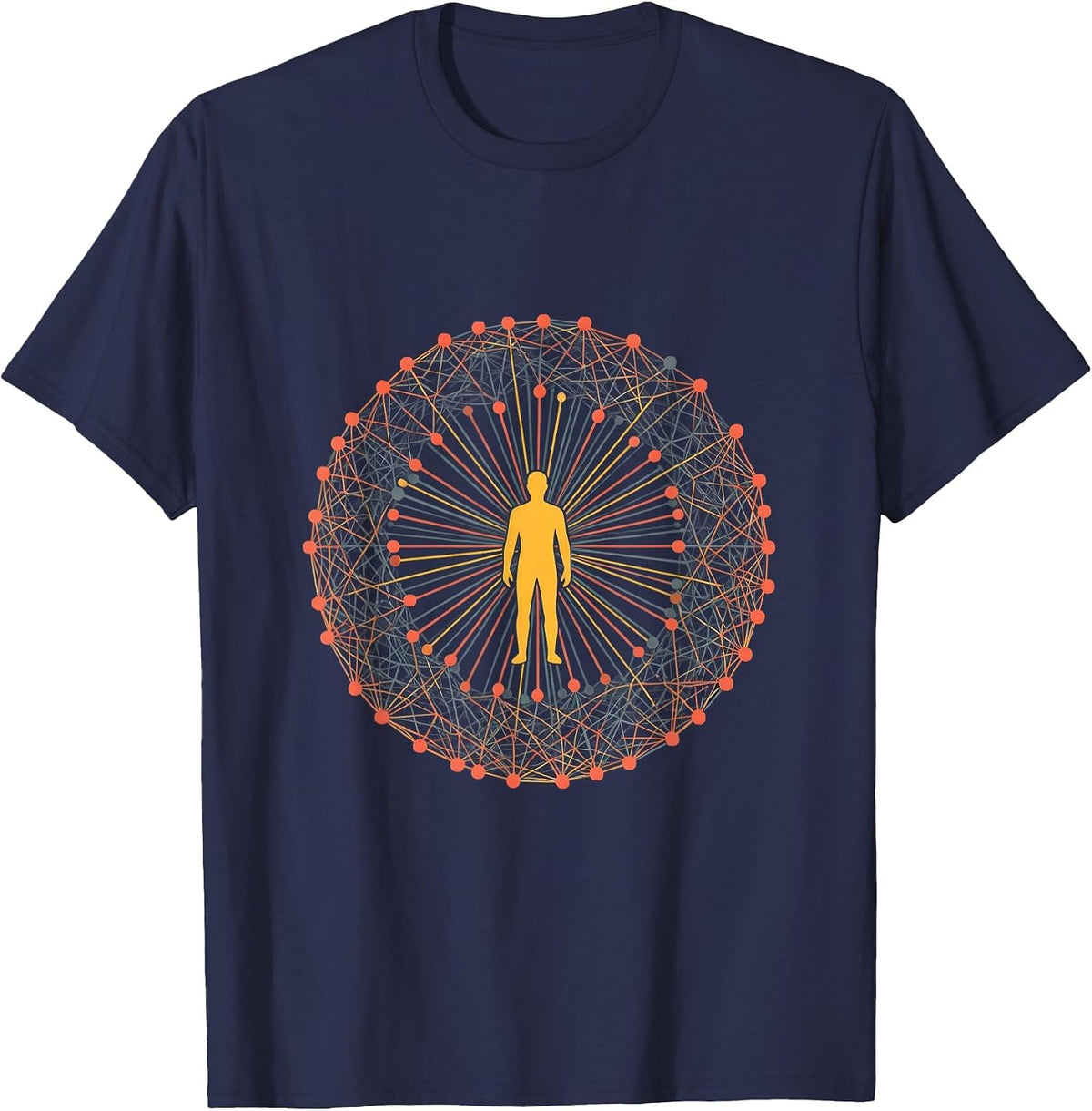 I Cant But I Know A Guy Network Design T-Shirt - Navy Blue