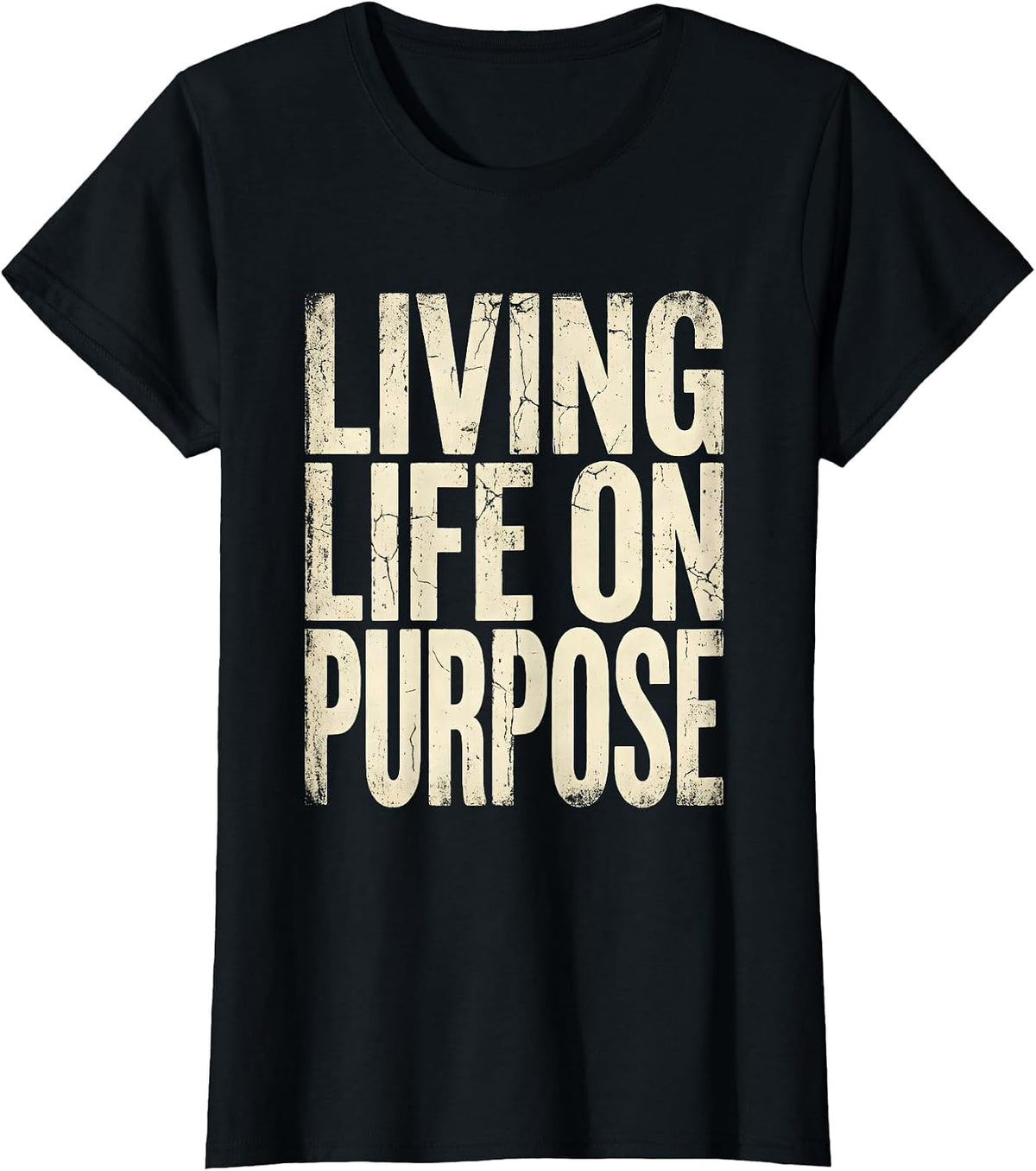 Living Life On Purpose Occupational Therapy Design T-Shirt - Black