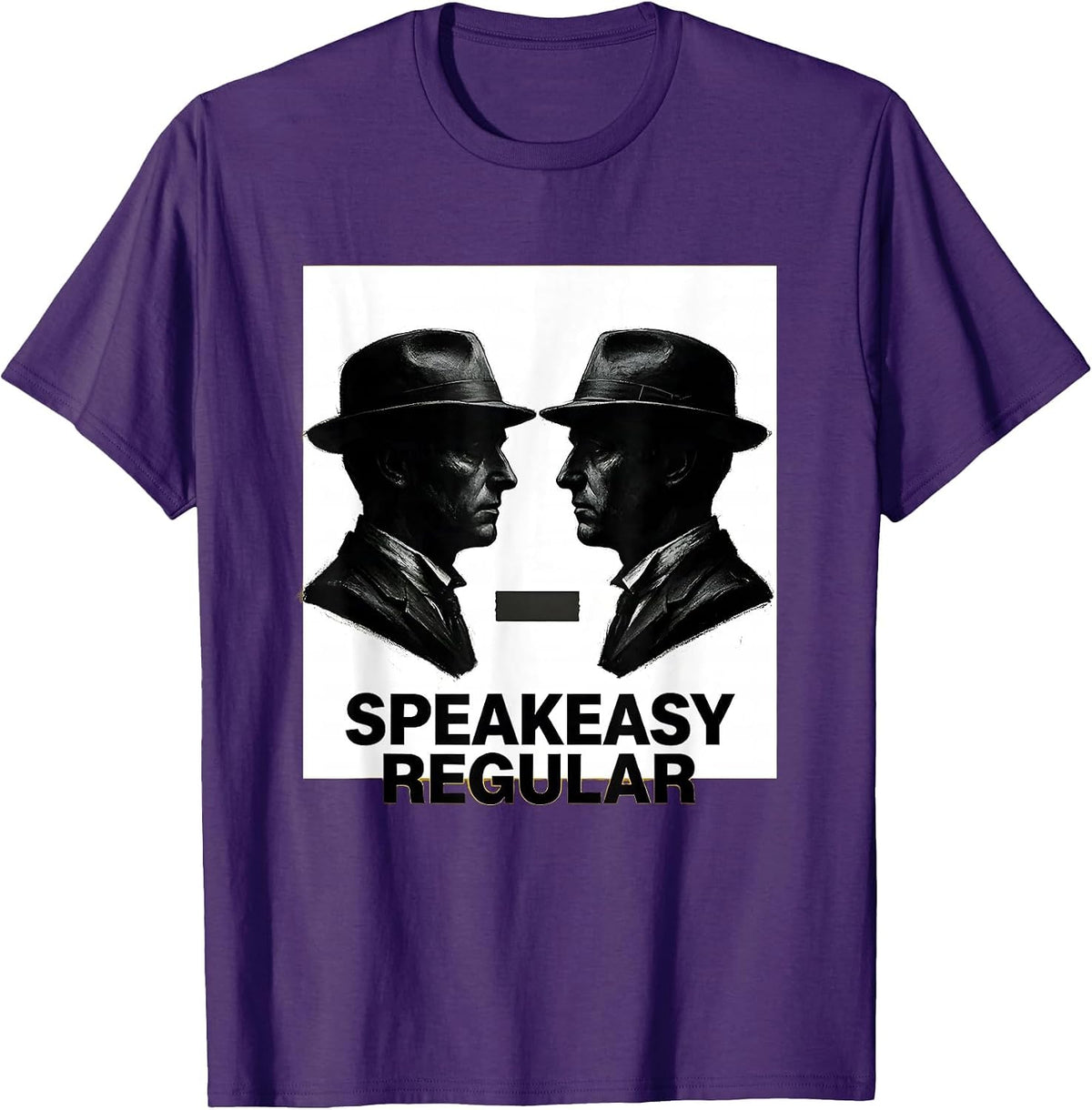 Speakeasy Regular Vintage Roaring 20s Party Costume Humor T-Shirt - Purple