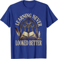 Learning Never Looked Better Back to School Design T-Shirt - Royal Blue