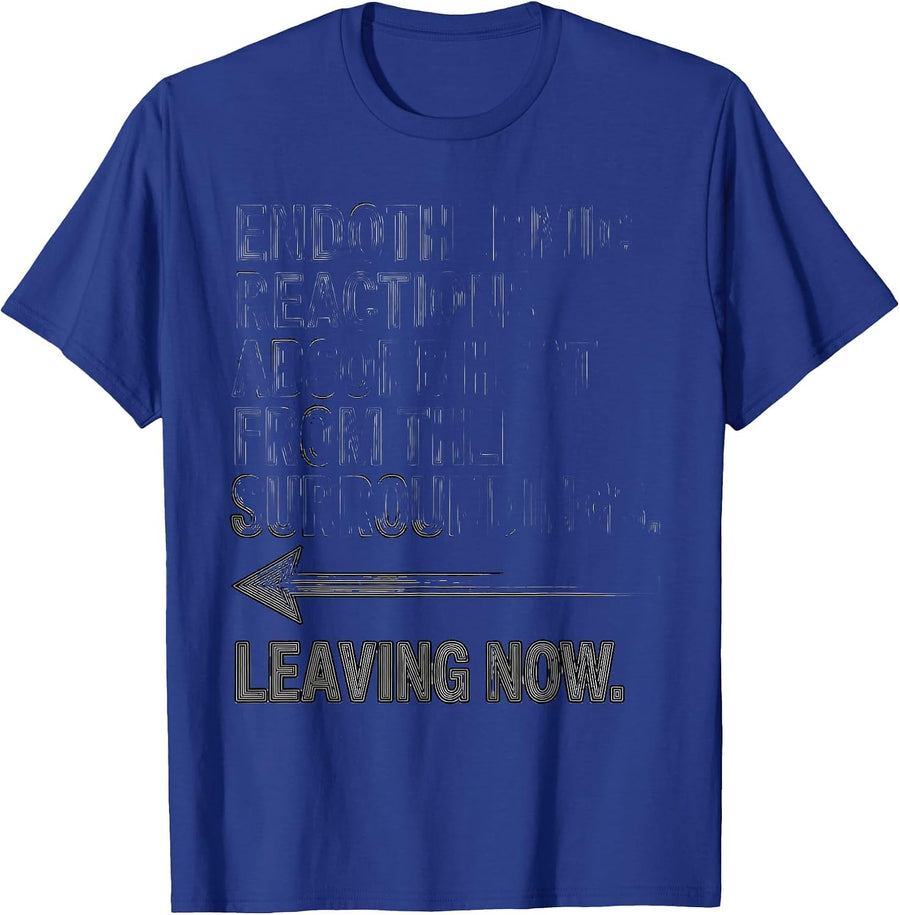 Endothermic Reactions Absorb Heat Leaving Now Science Humor T-Shirt - Royal Blue