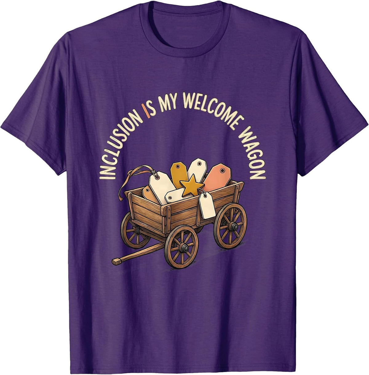 Inclusion Is My Welcome Wagon Special Education Teacher T-Shirt - Purple
