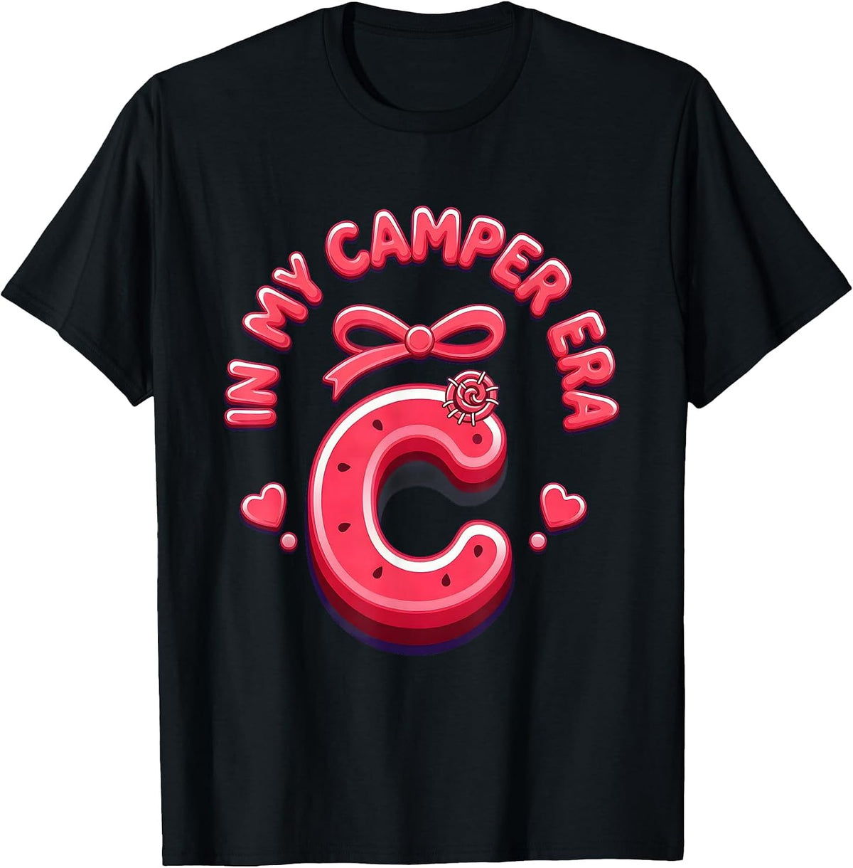 Men's In My Camper Era Retro Groovy Family Matching Gift T-Shirt - Black