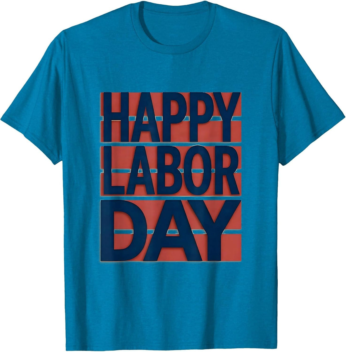 Happy Labor Day Patriotic Union Pride Messy Bun Gift T-Shirt - Sapphire Blue