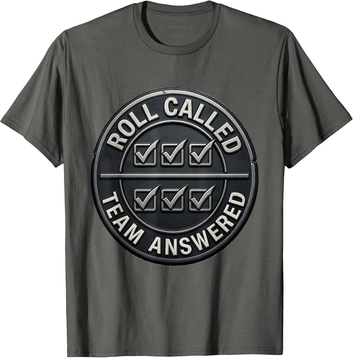 Men's Roll Called Team Answered Special Education Teacher Squad T-Shirt - Asphalt Grey