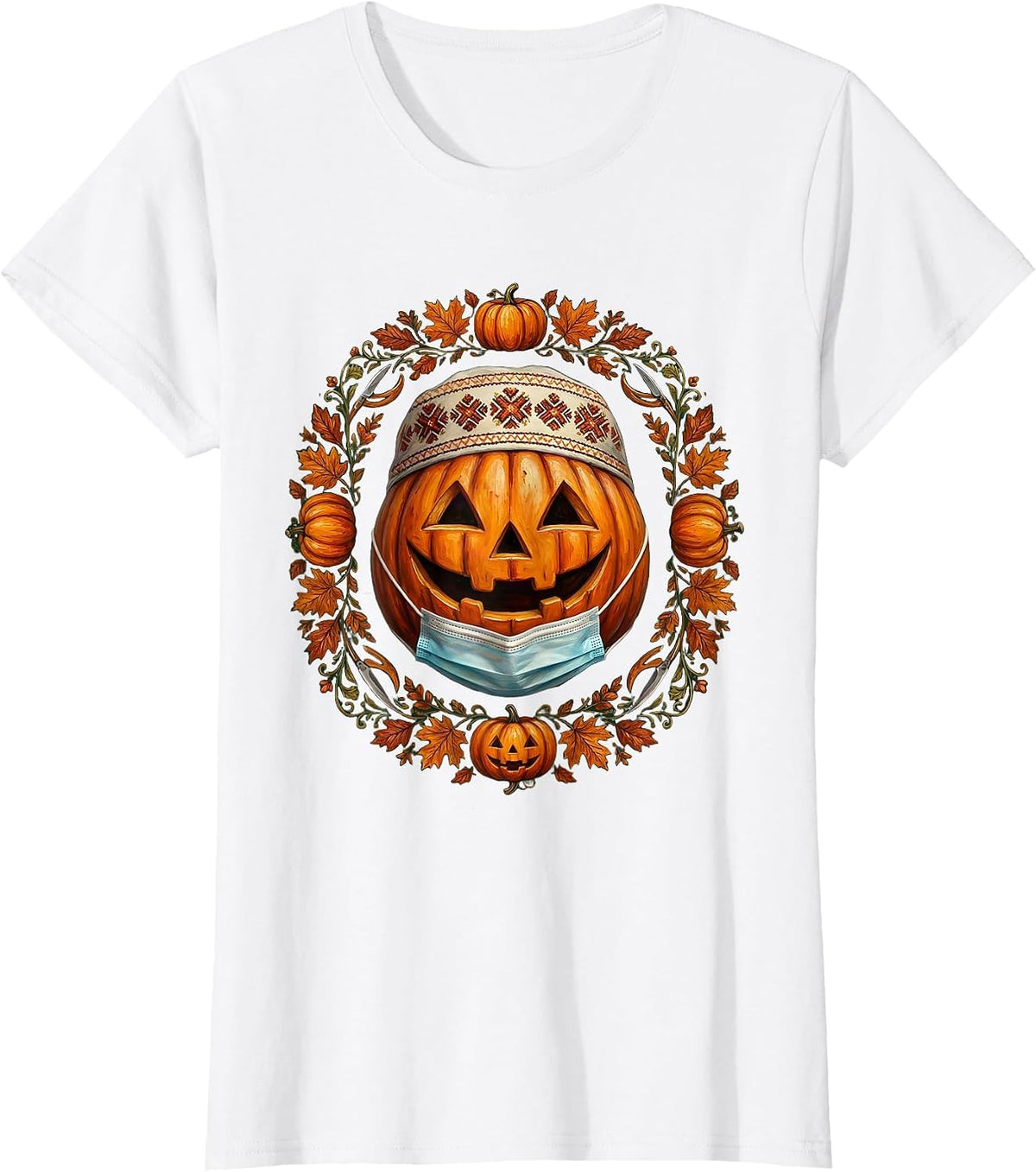 Halloween Surgeon Jack-O-Lantern Underscrub T-Shirt - White