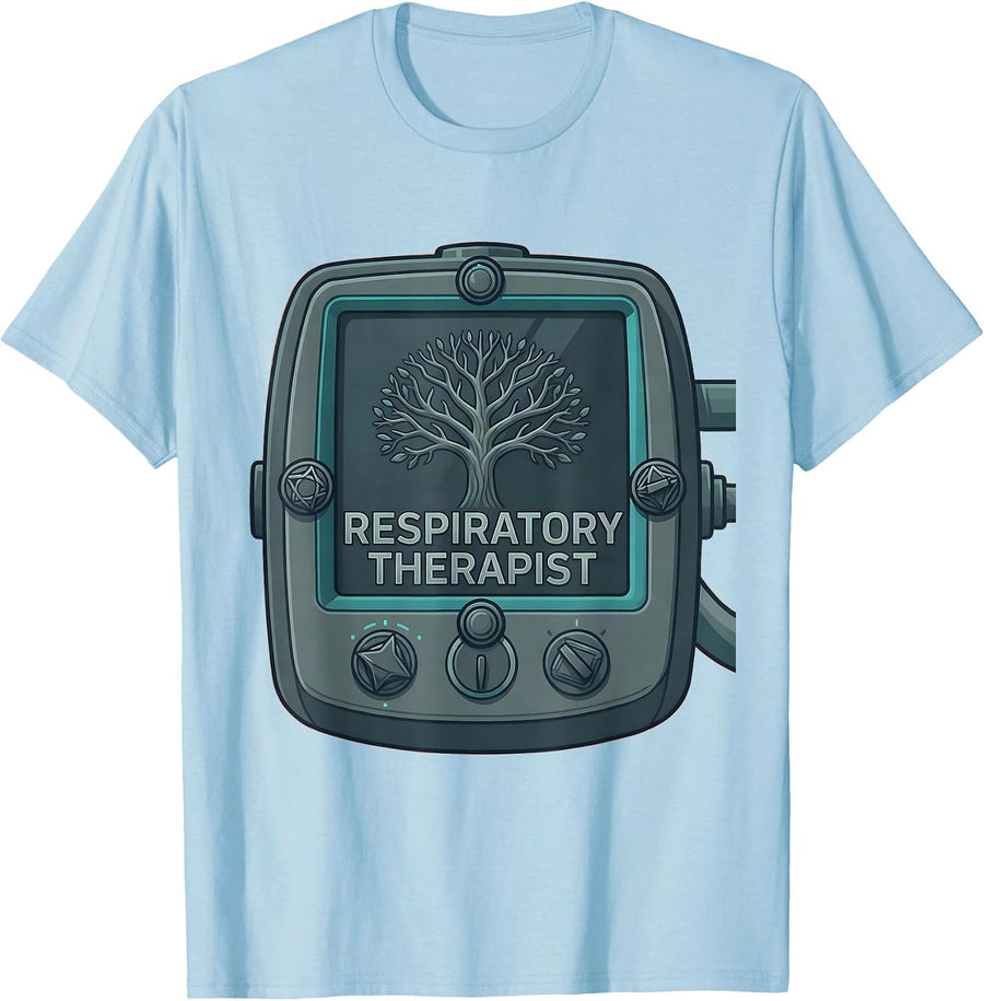 Men's Respiratory Therapist RT Care Week Medical Professional T-Shirt - Baby Blue
