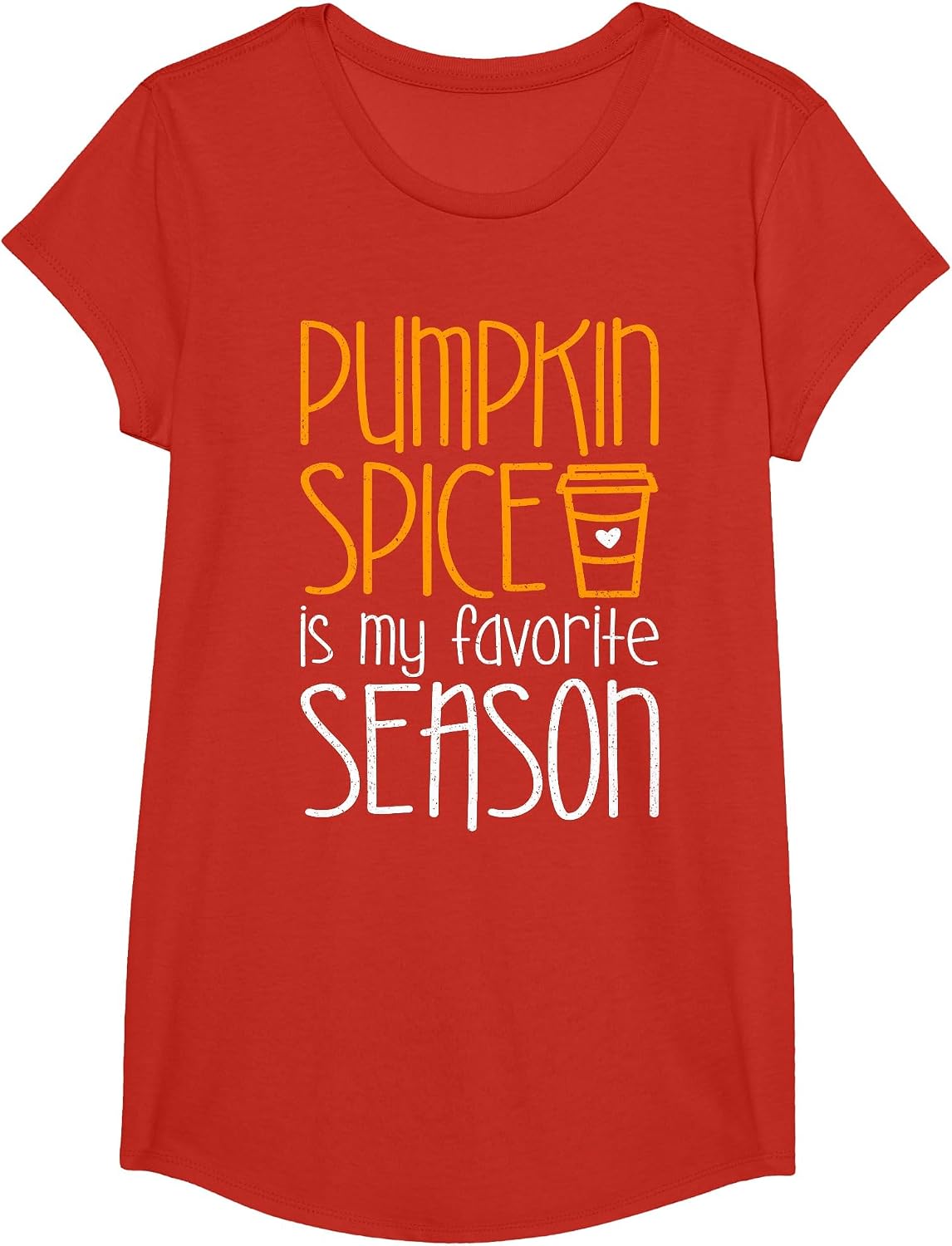 Pumpkin Spice is My Favorite Season Shirt Men Women Kids T-Shirt - Girls Red