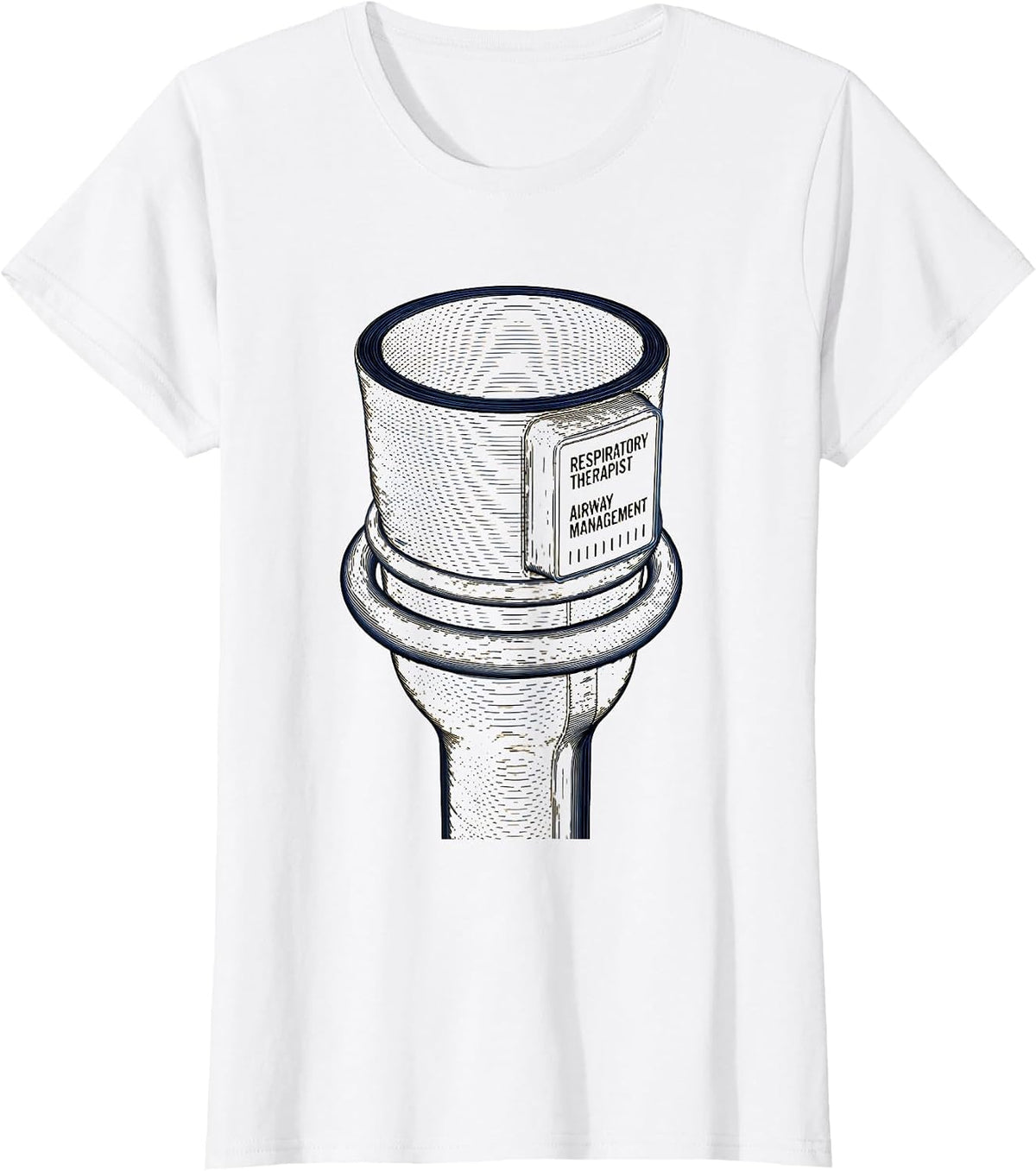 Respiratory Therapist Airway Management T-Shirt - White