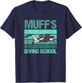 Muffs Diving School T-Shirt - Navy Blue