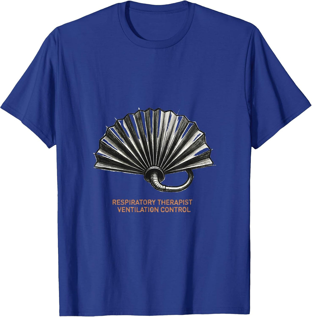 Men's Respiratory Therapist Ventilation Control Minimalist T-Shirt - Royal Blue