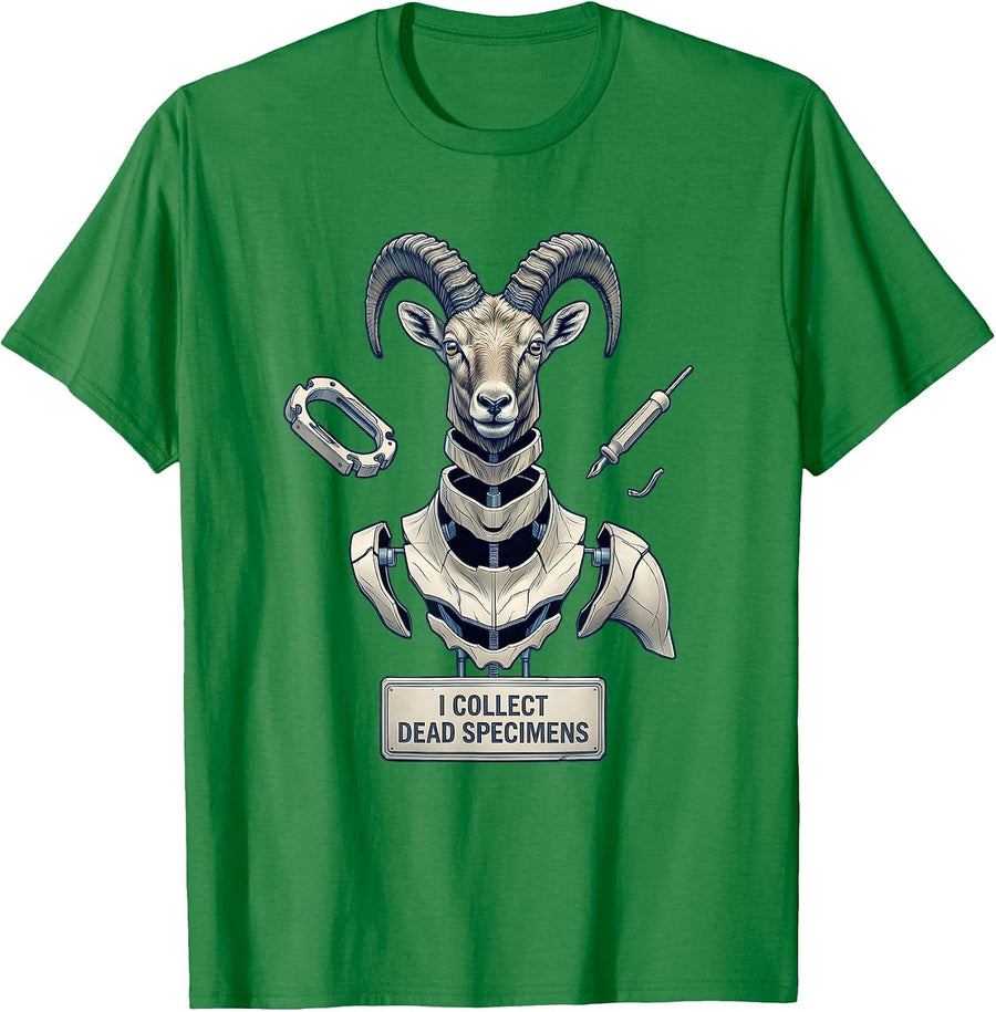 Men's I Collect Dead Specimens Taxidermist Humor Gift T-Shirt - Kelly Green