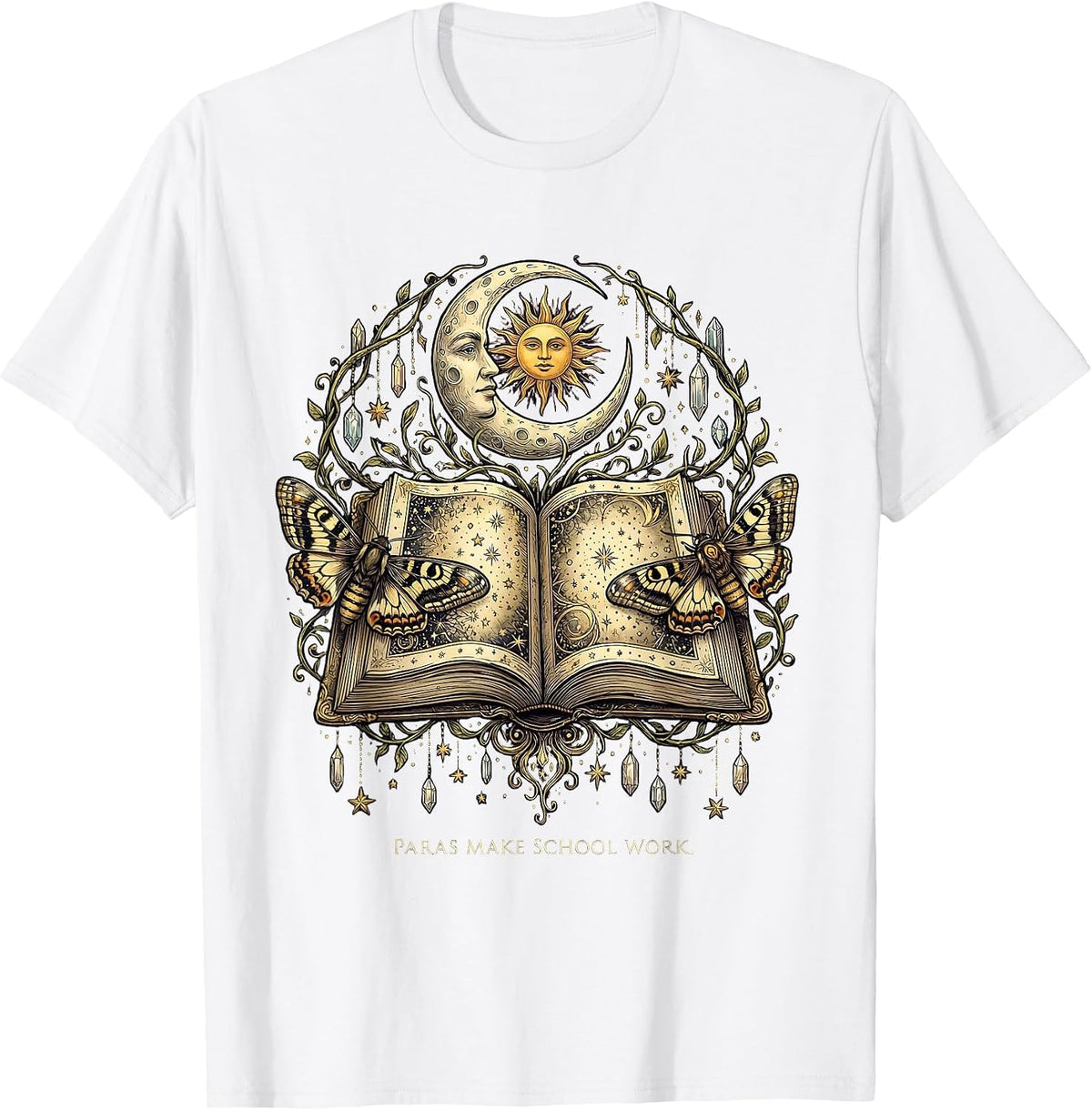 Men's Paras Make School Work Paraprofessional Design T-Shirt - White