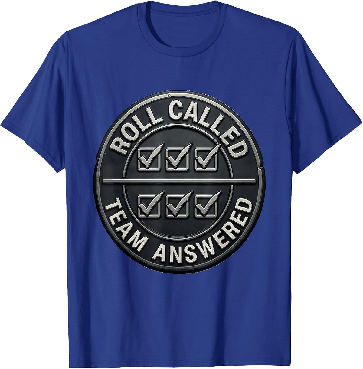 Men's Roll Called Team Answered Special Education Teacher Squad T-Shirt - Royal Blue