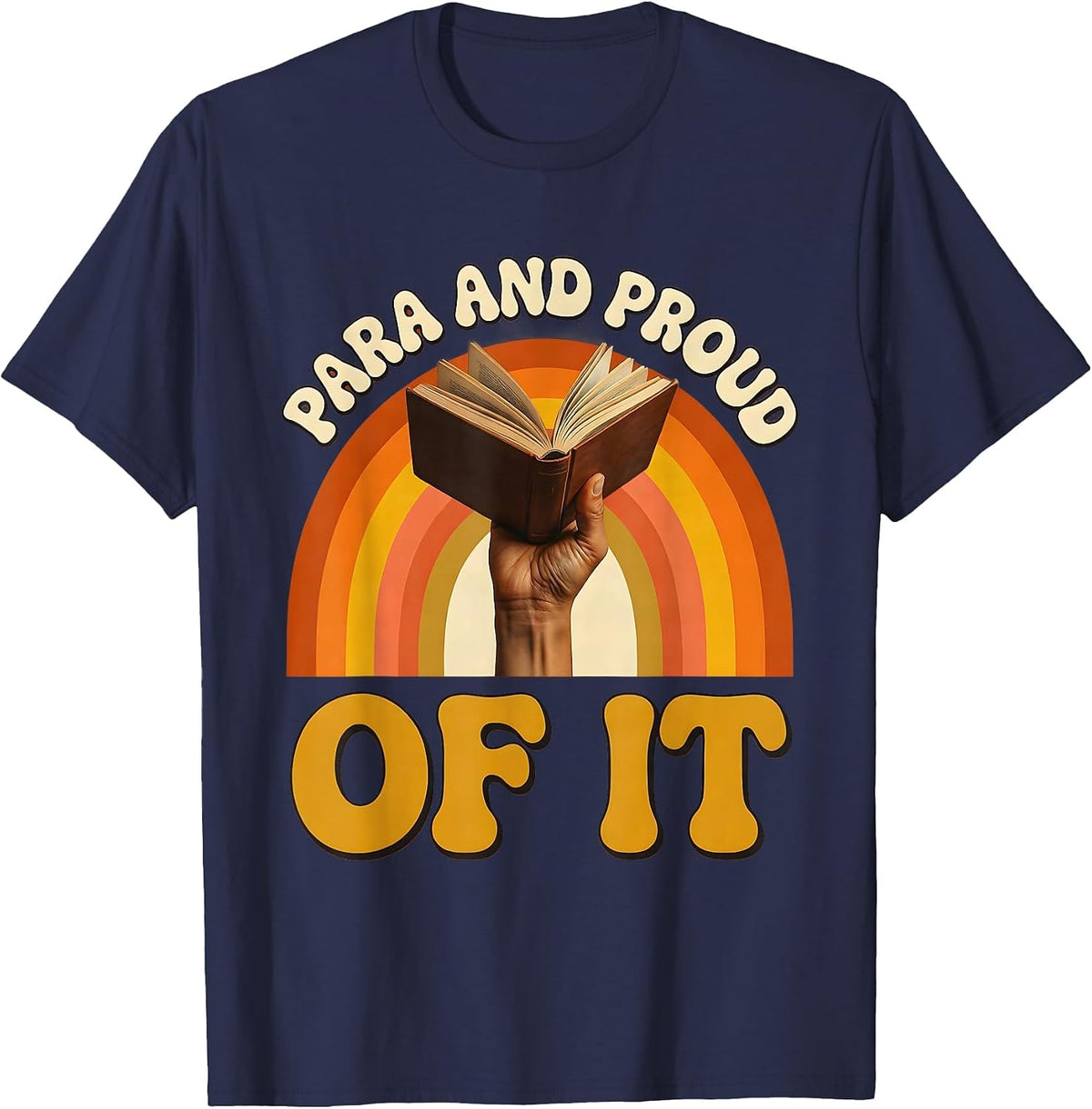 Men's Para and Proud of It Paraprofessional Design T-Shirt - Navy Blue