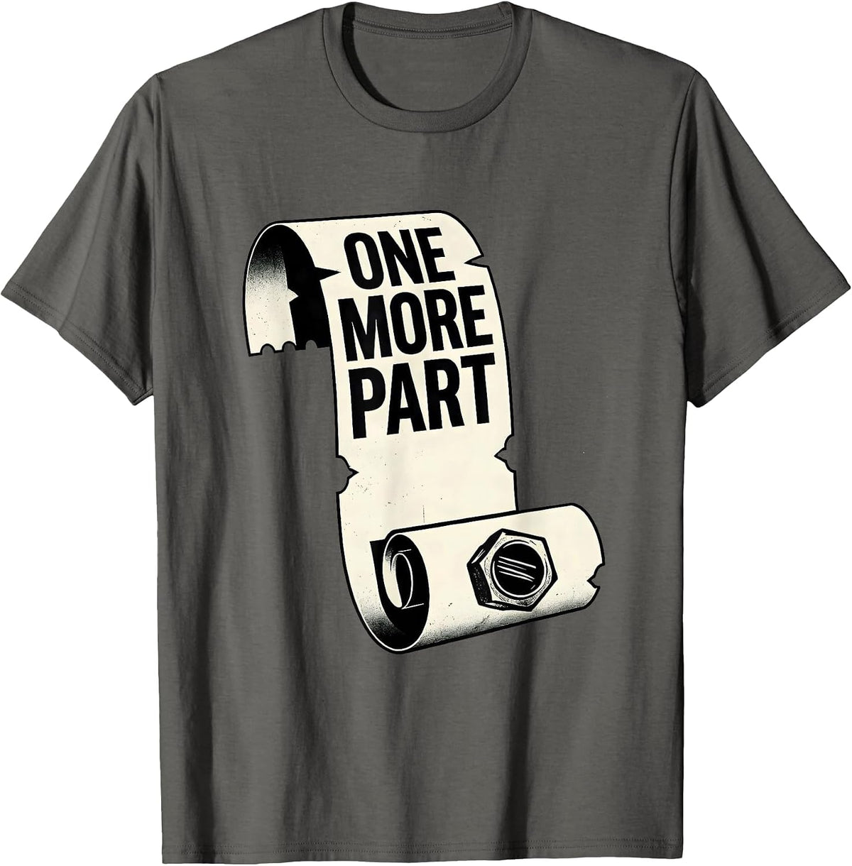 Men's One More Part Funny Car Guy Enthusiast Car Lover T-Shirt - Asphalt Grey