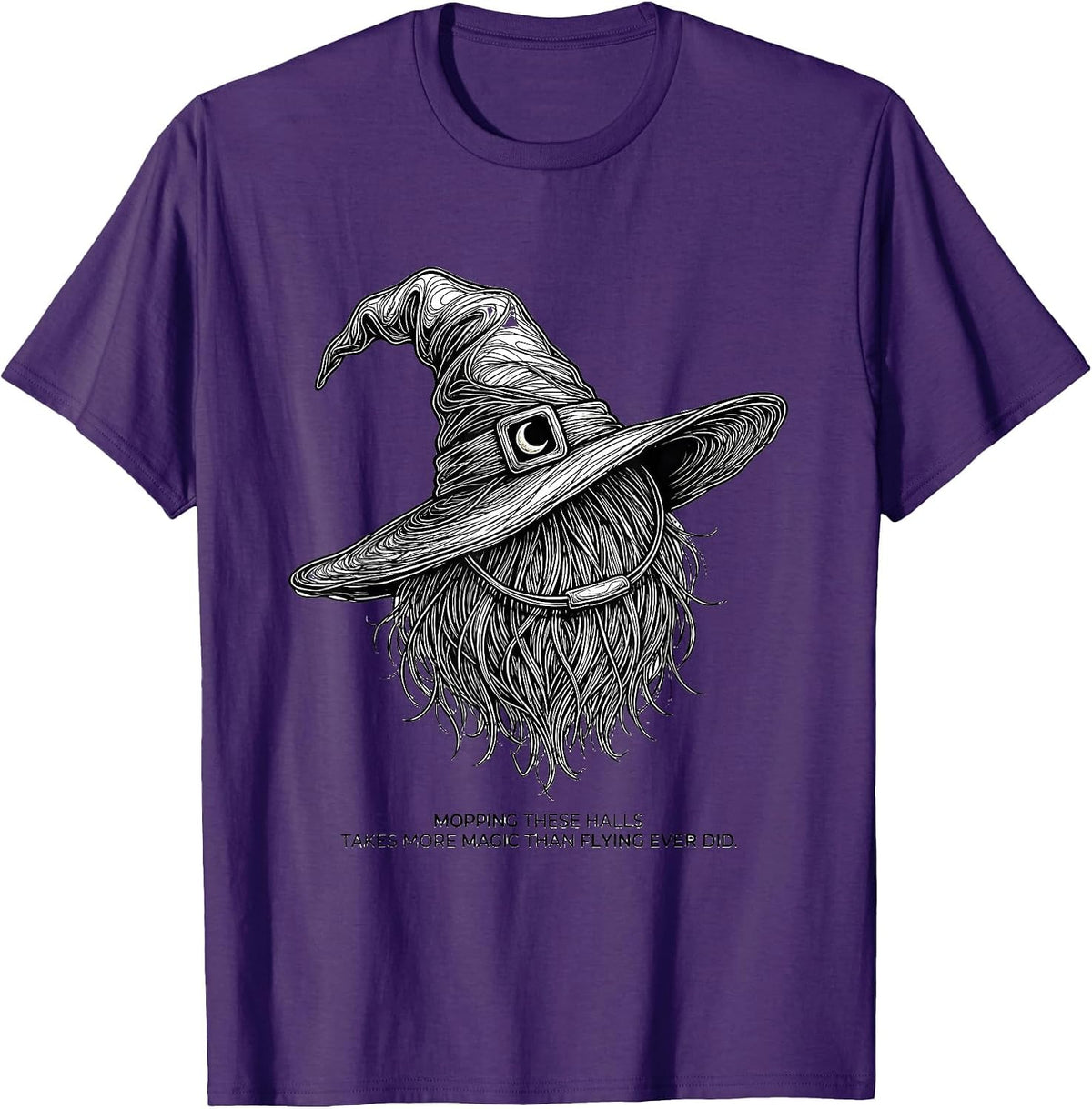 Mopping These Halls Takes More Magic Than Flying Ever Did T-Shirt - Purple