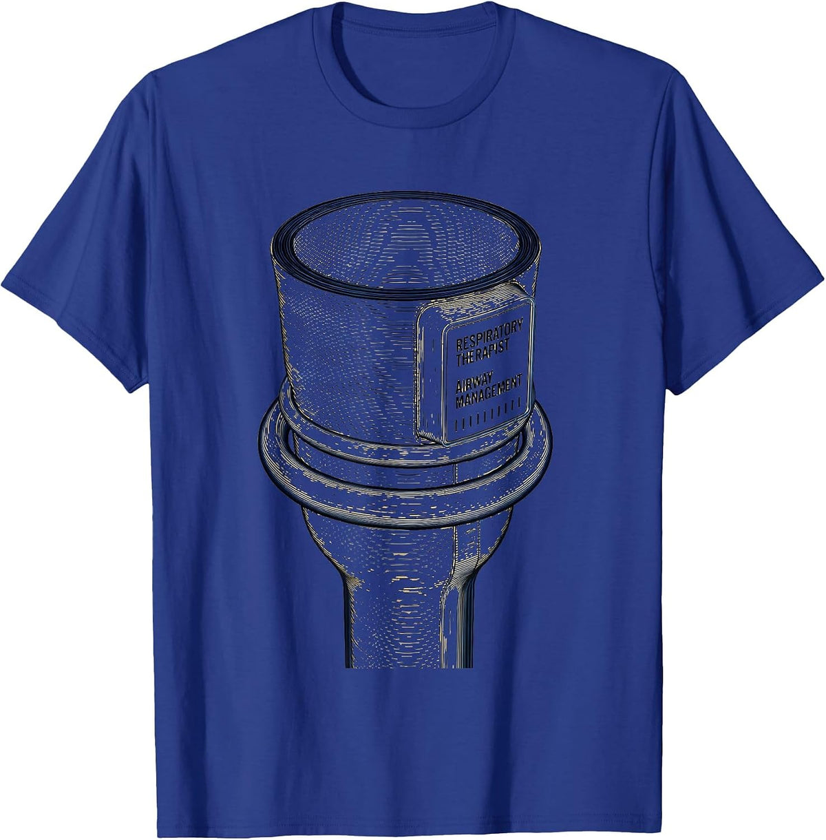 Respiratory Therapist Airway Management T-Shirt - Royal Blue