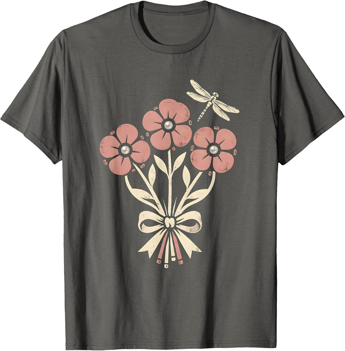 Men's Gigi Pearl Nails Elegant Hand Graphic T-Shirt - Asphalt Grey
