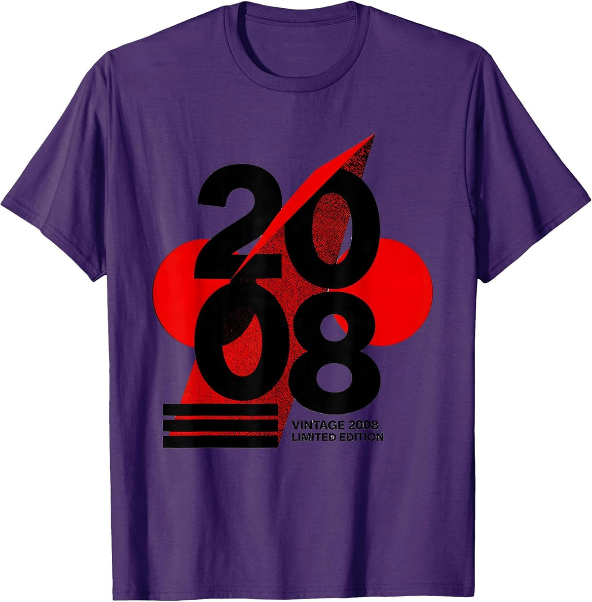 Vintage 2008 Limited Edition Retro Birthday Milestone Gift T-Shirt - Purple