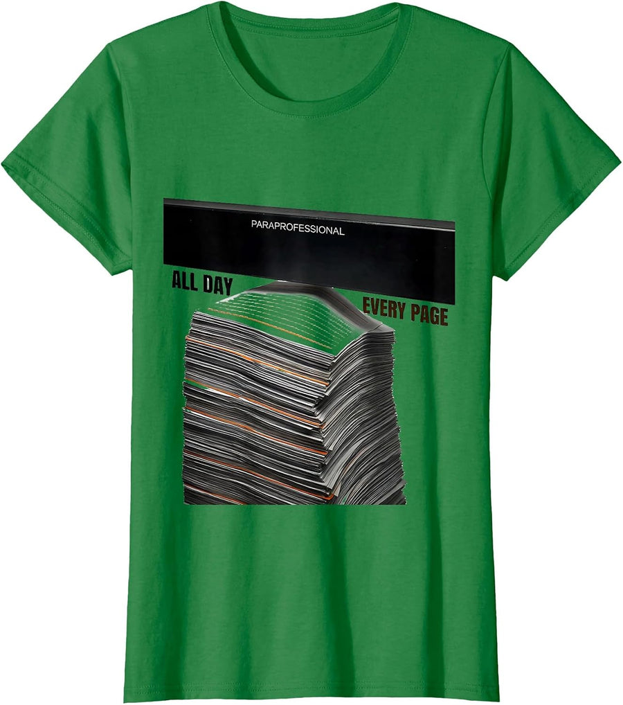Women's Paraprofessional Signature Required All Day T-Shirt - Kelly Green