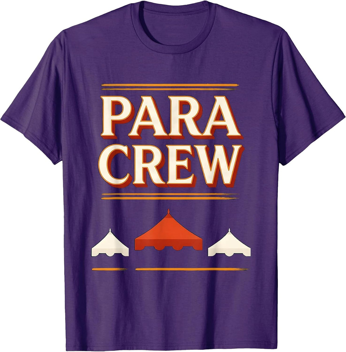 Men's Para Crew Sign Painter Showcard Teacher Appreciation T-Shirt - Purple