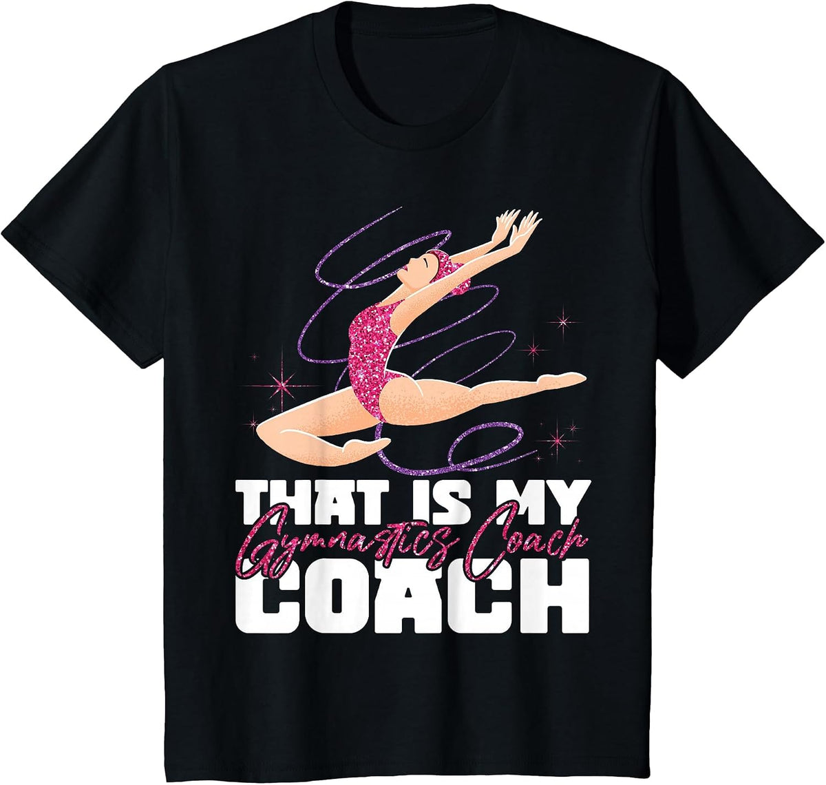 Gymnastics Halloween Coach that is My Gymnastics Coach T-Shirt - Black
