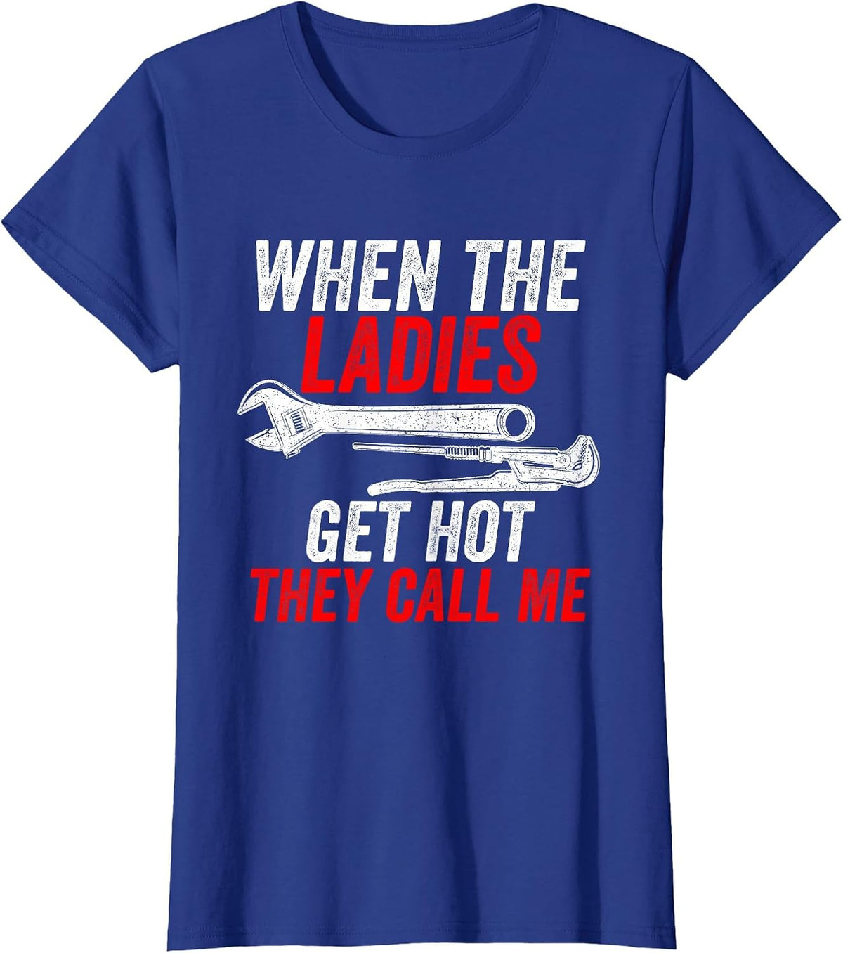 Air Conditioning AC Repairman HVAC Technician Worker T-Shirt - Royal Blue