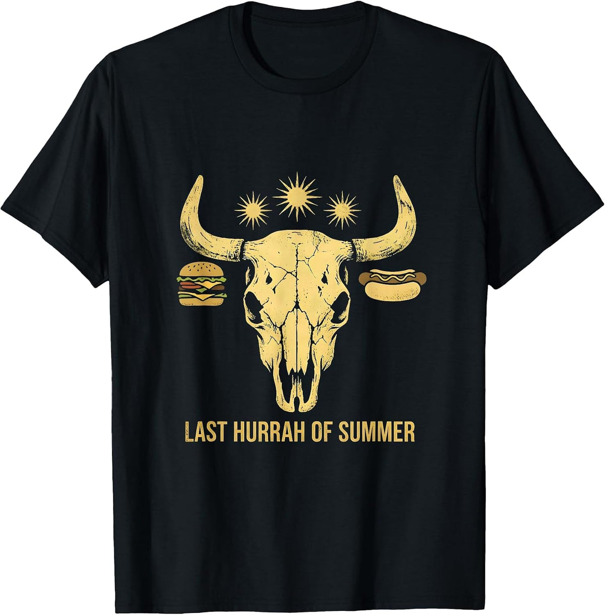 Men's Last Hurrah of Summer Labor Day Design T-Shirt - Black