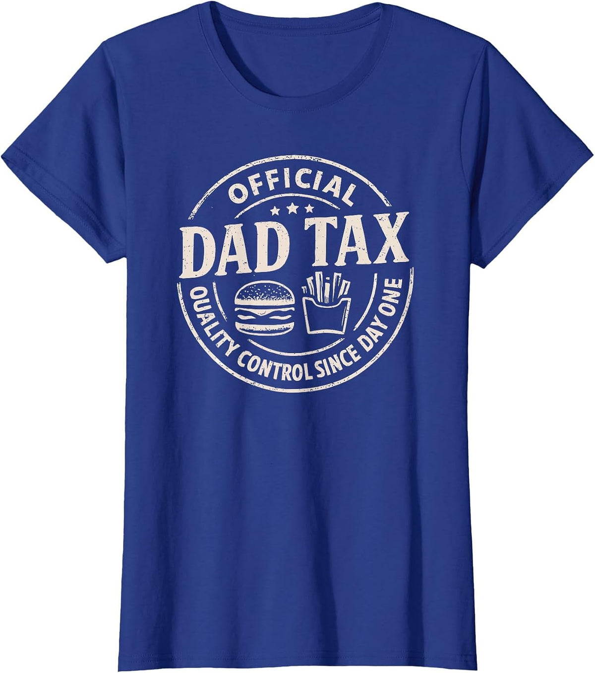 Dad Tax Logo, Funny Daddy Papa Fathers Day T-Shirt - Royal Blue