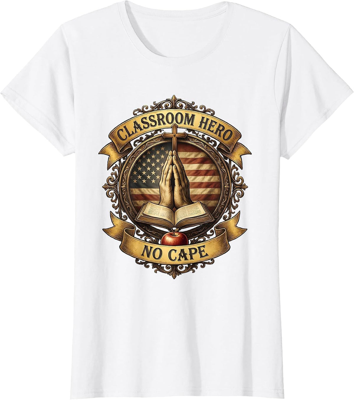 Classroom Hero No Cape Paraprofessional Design T-Shirt - White