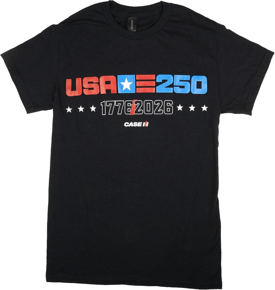 Adult Case IH 250 USA Black Short Sleeve T-Shirt, 504871 - As Pictured