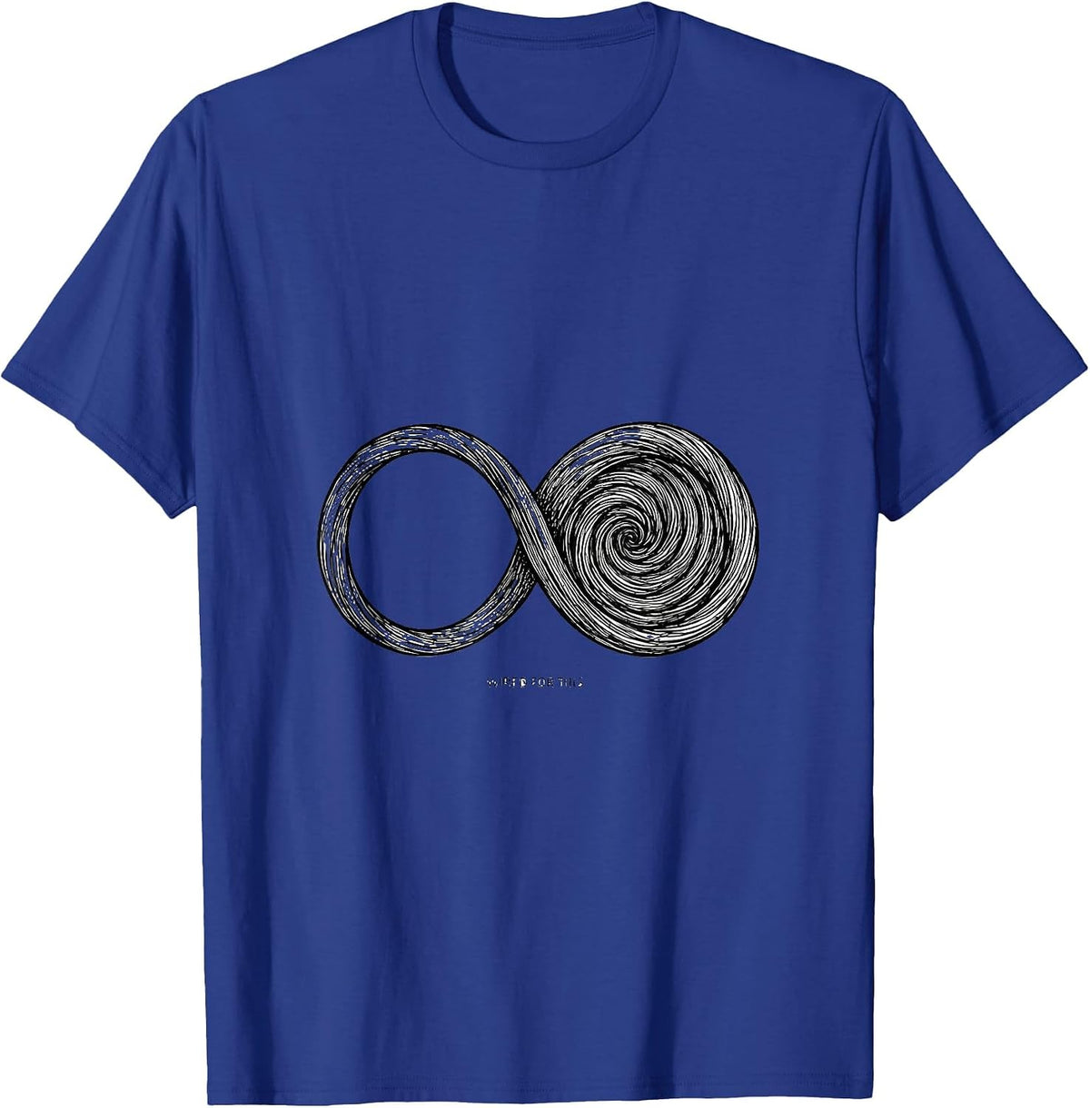 Men's Wired For This Line Art Autism ADHD Neurodiversity Awareness T-Shirt - Royal Blue