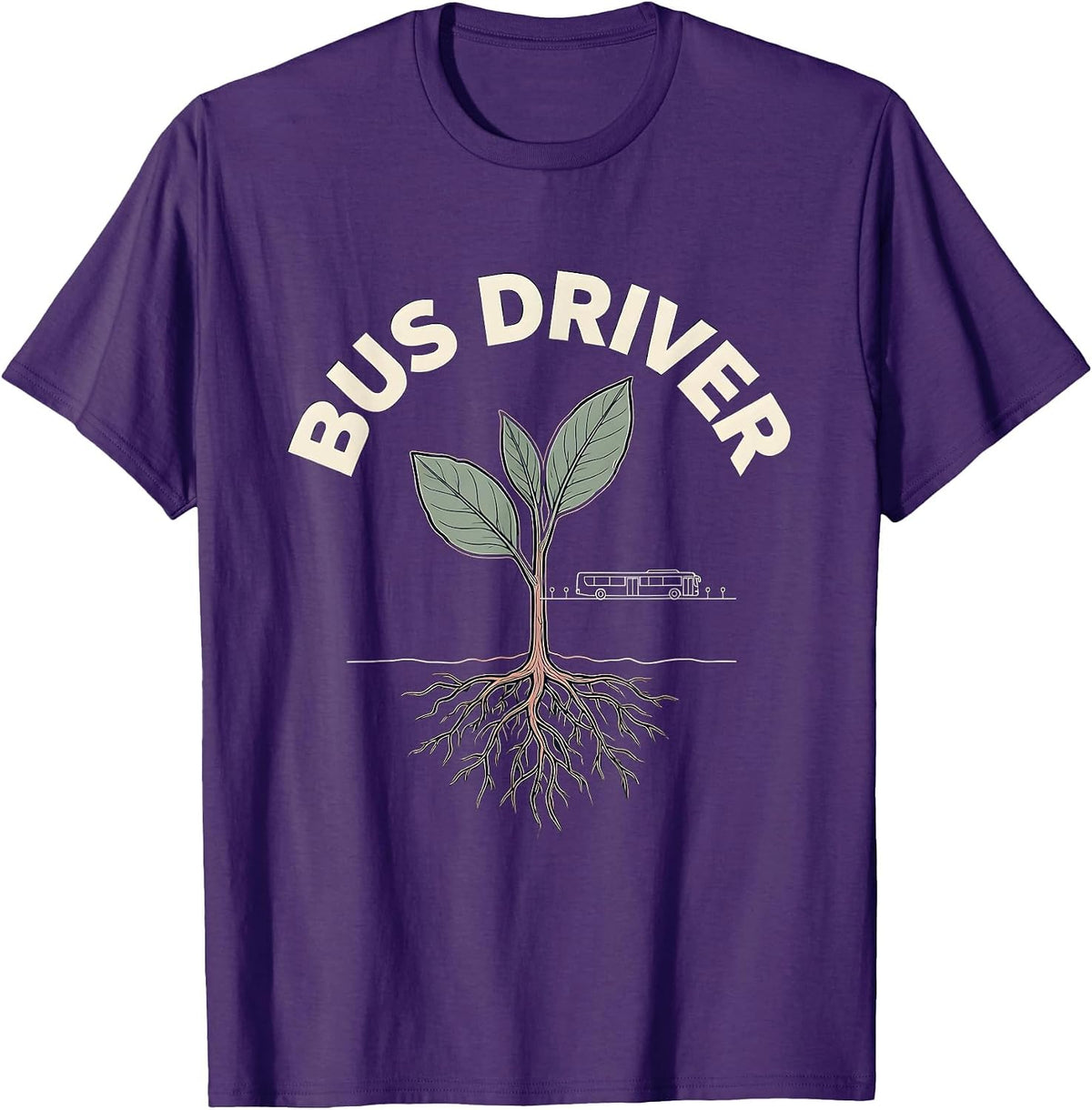 Bus Driver Wholesome Teacher Gift School Staff Appreciation T-Shirt - Purple
