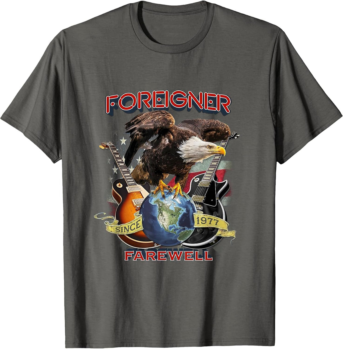 Foreigner Farewell T-Shirt - Asphalt Grey