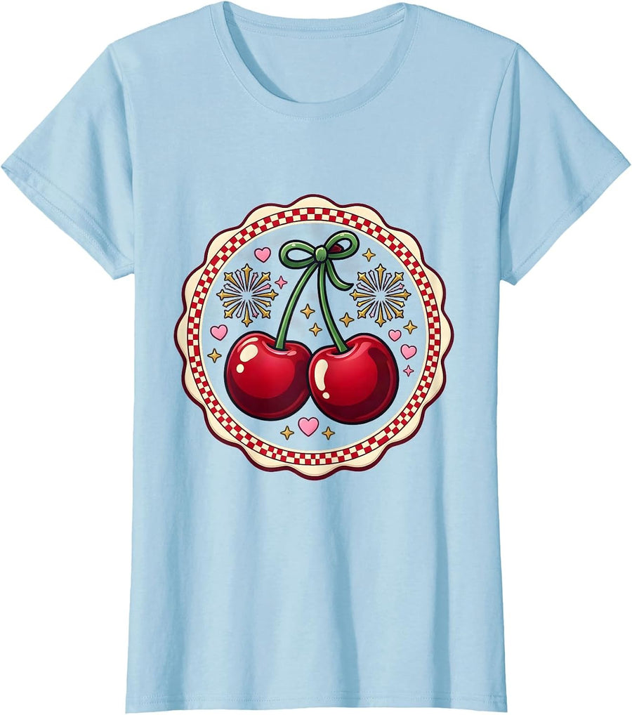 Women's Birthday Champagne Bottle Popping Fireworks Burst T-Shirt - Baby Blue