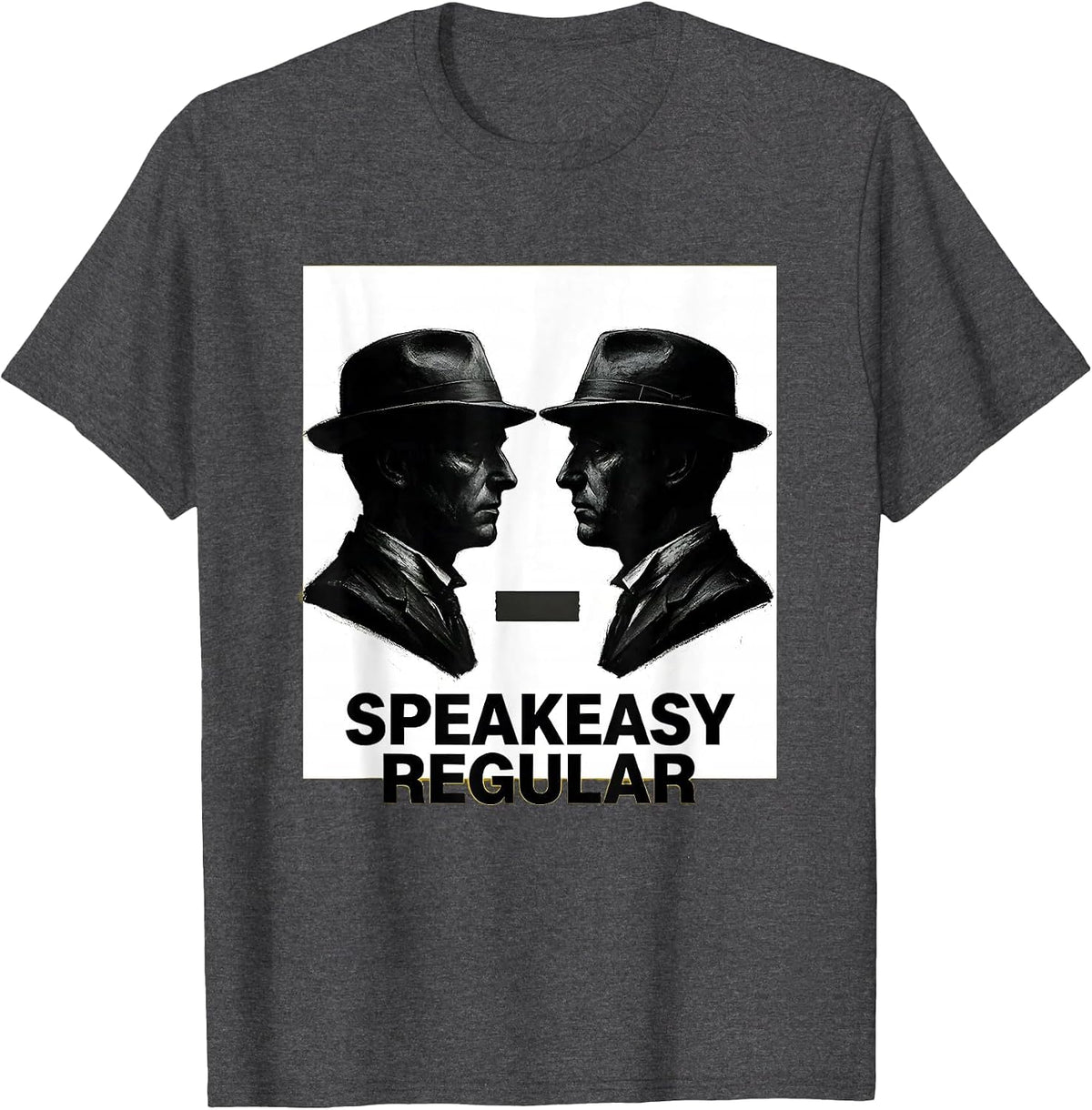Speakeasy Regular Vintage Roaring 20s Party Costume Humor T-Shirt - Dark Heather Grey