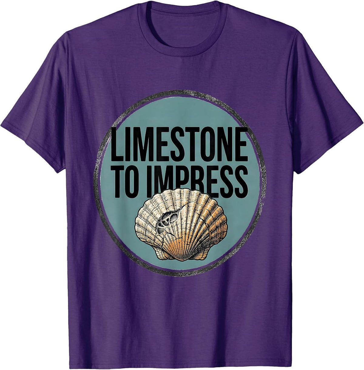 Limestone To Impress Funny Rock Collector Geologist Humor T-Shirt - Purple