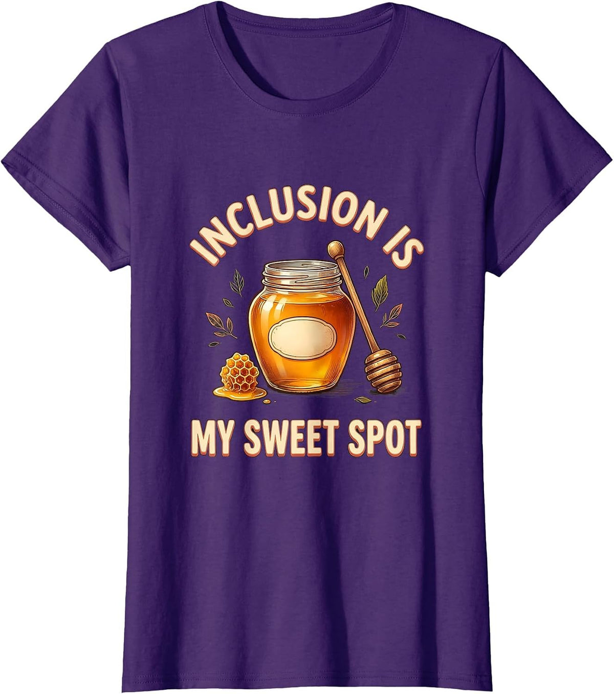 Women's Inclusion Is My Sweet Spot Whimsical Special Education T-Shirt - Purple