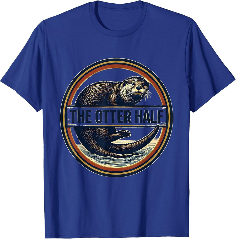 The Otter Half Funny Otter Lover Humor Gift T-Shirt - Royal Blue