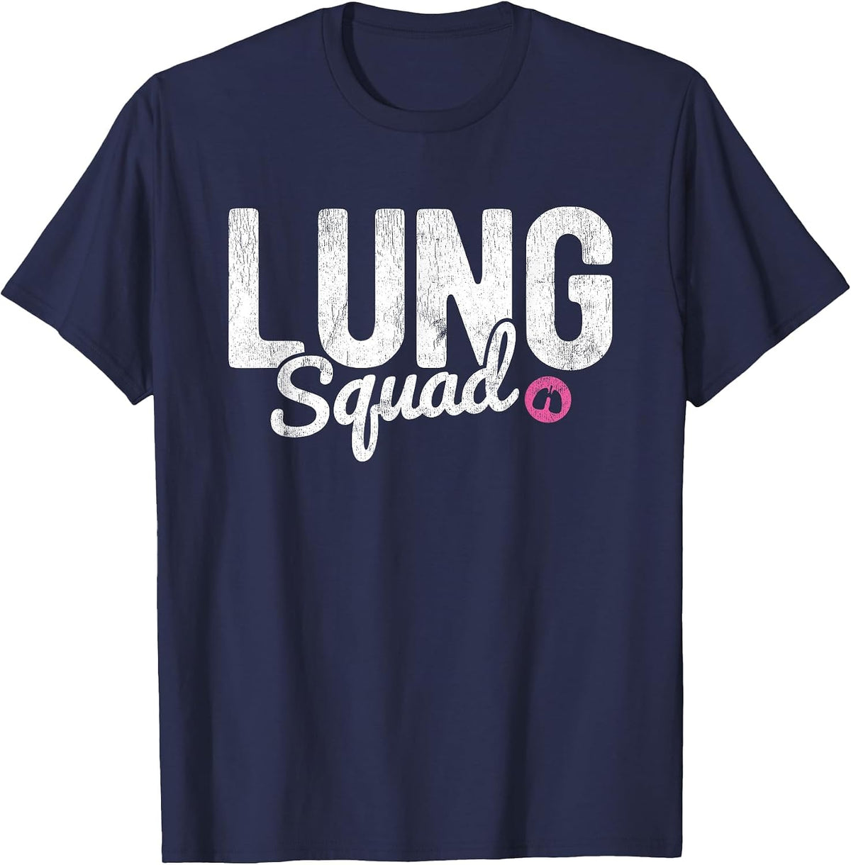 Lung Squad Respiratory Therapist T-Shirt - Navy Blue