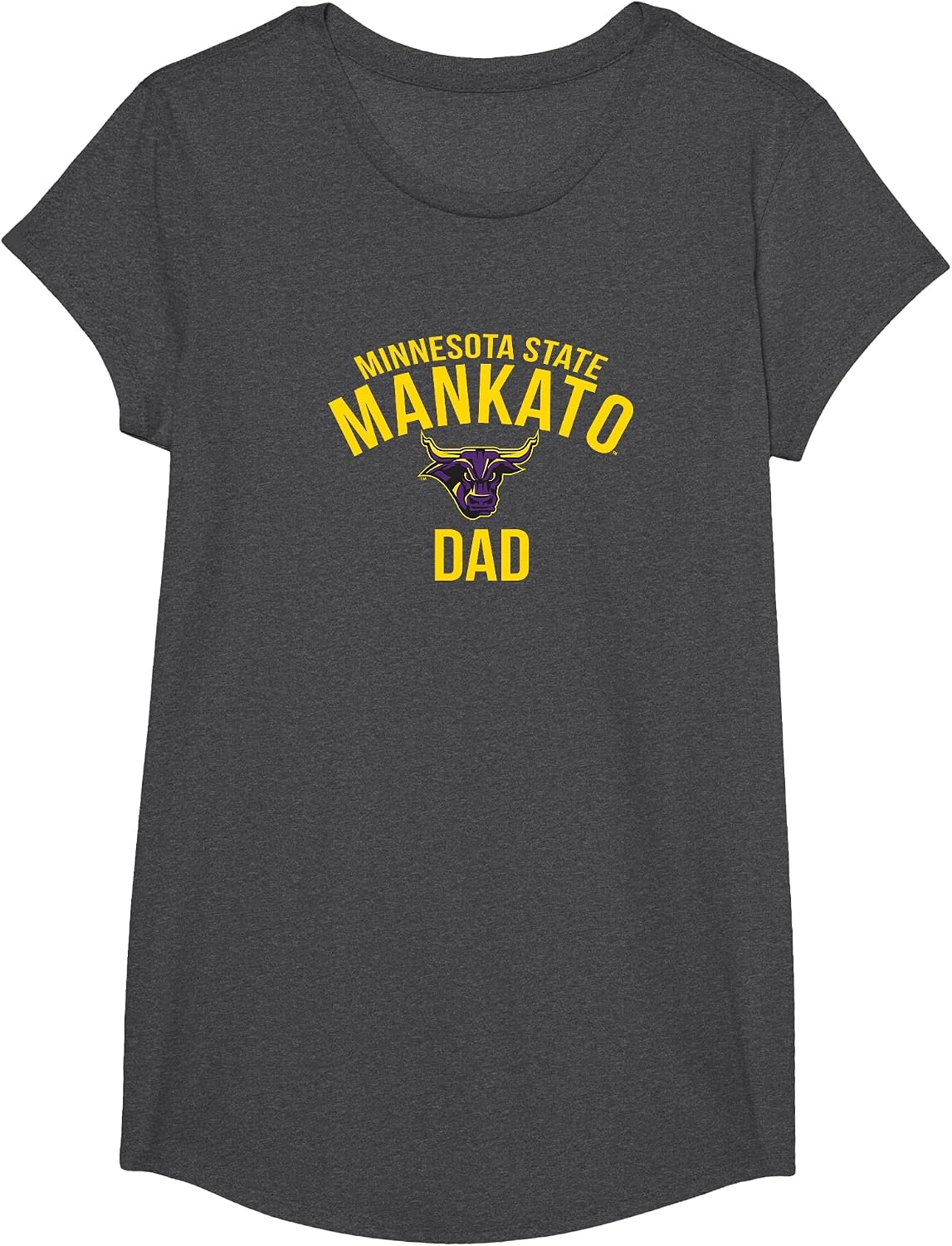 Minnesota State Mankato Mavericks Dad T-Shirt - Girls Dark Heather Grey
