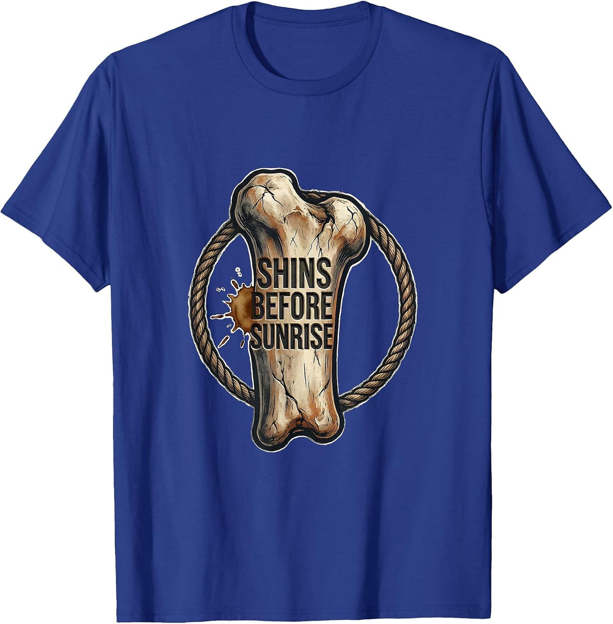 Shins Before Sunrise Boxing Muay Thai Fighter Pride T-Shirt - Royal Blue