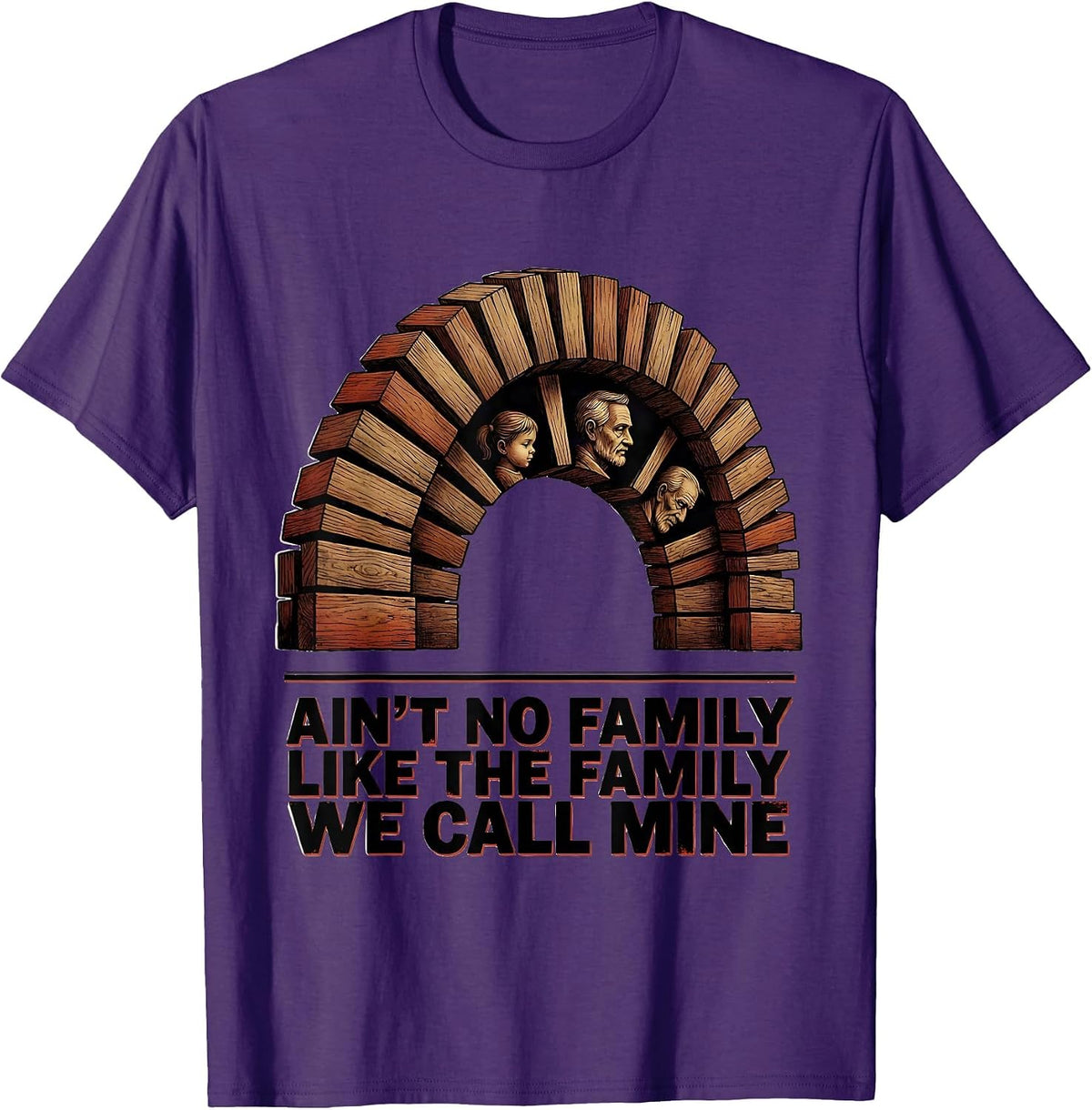 Men's Ain't No Family Like The Family We Call Mine Family Reunion T-Shirt - Purple