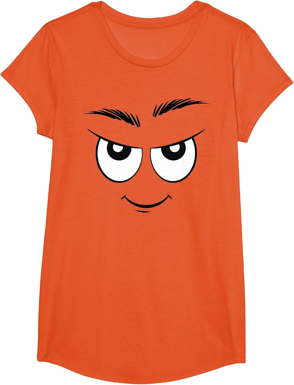 Creepy Funny Carrots Face Halloween Costume Kids and Adults T-Shirt - Girls Orange