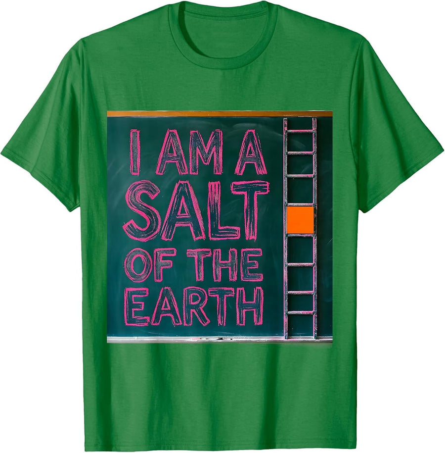 Men's I Am A Salt Of The Earth Funny Chemistry Teacher Science T-Shirt - Kelly Green