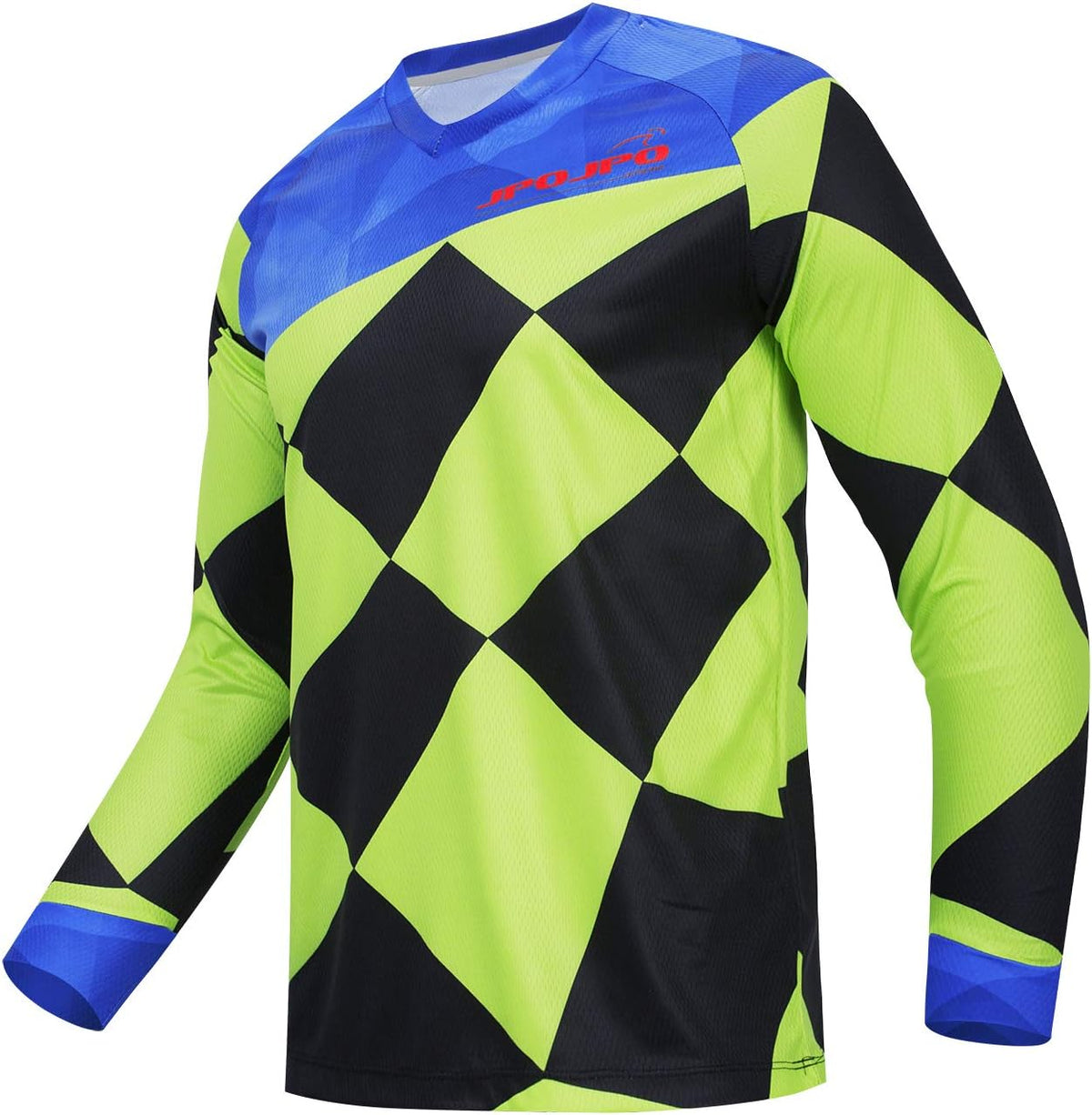 JPOJPO Men's Cycling Jersey MTB T Shirt Long Sleeve Youth Off-Road Motorcycle Jersey Bicycle Clothes Anti-UV - Color 10